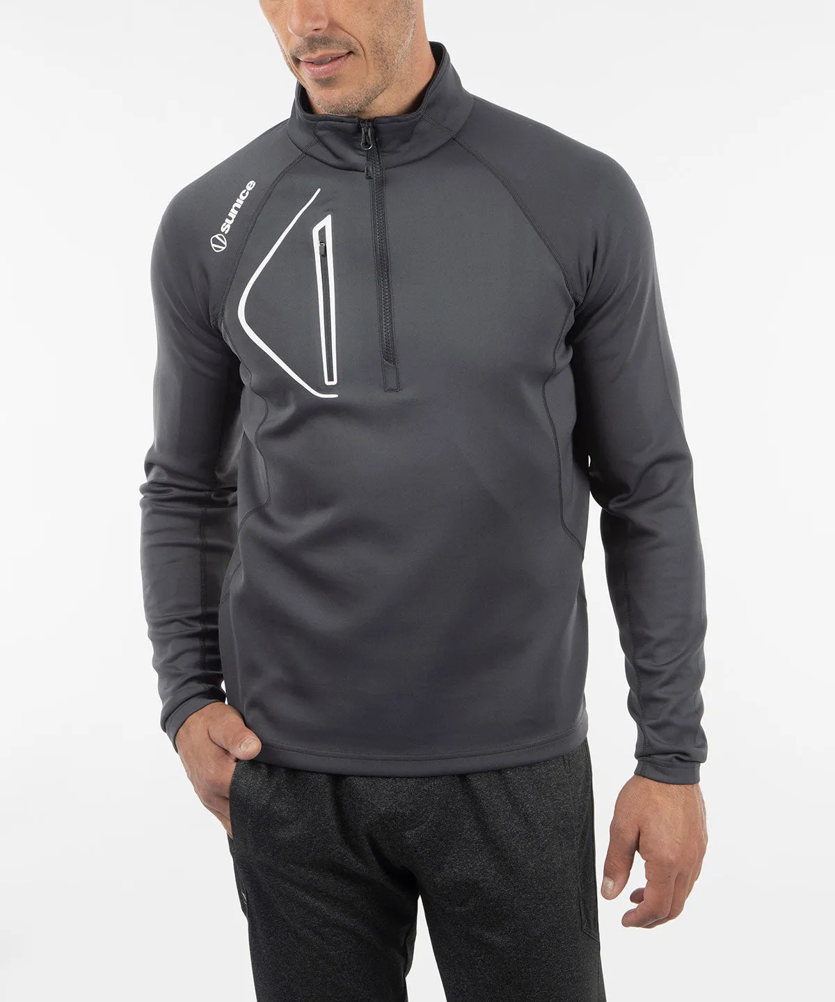 Men's Allendale SuperliteFX Stretch Thermal Half-Zip Pullover