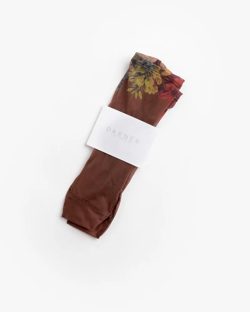 Mesh Socks in Mocha Bouquet