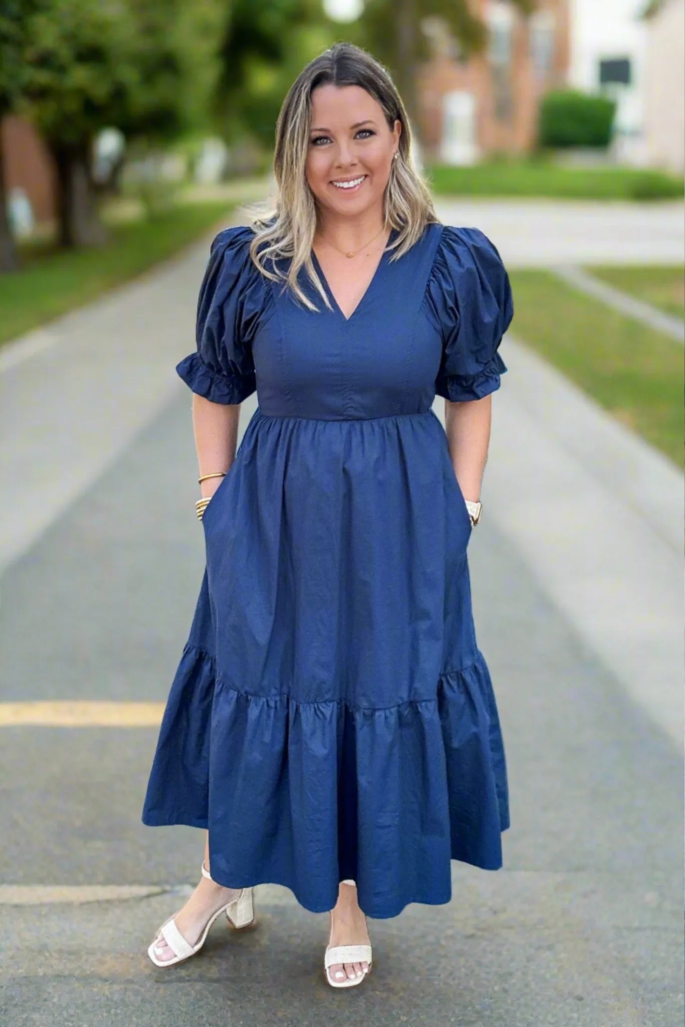 Moving In Maxi Dress - Navy