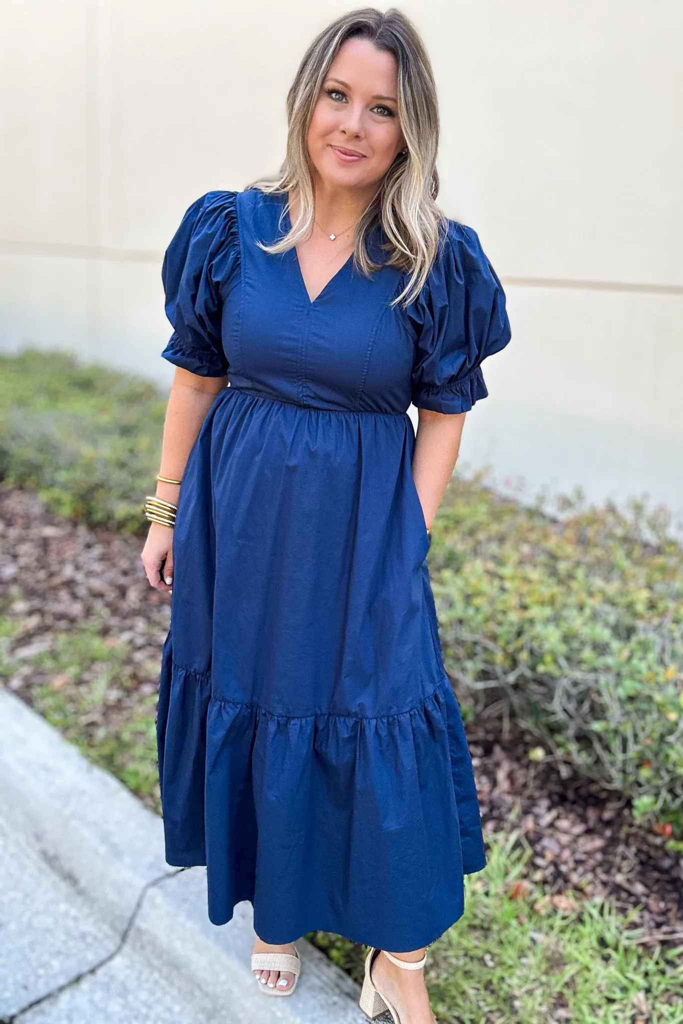 Moving In Maxi Dress - Navy