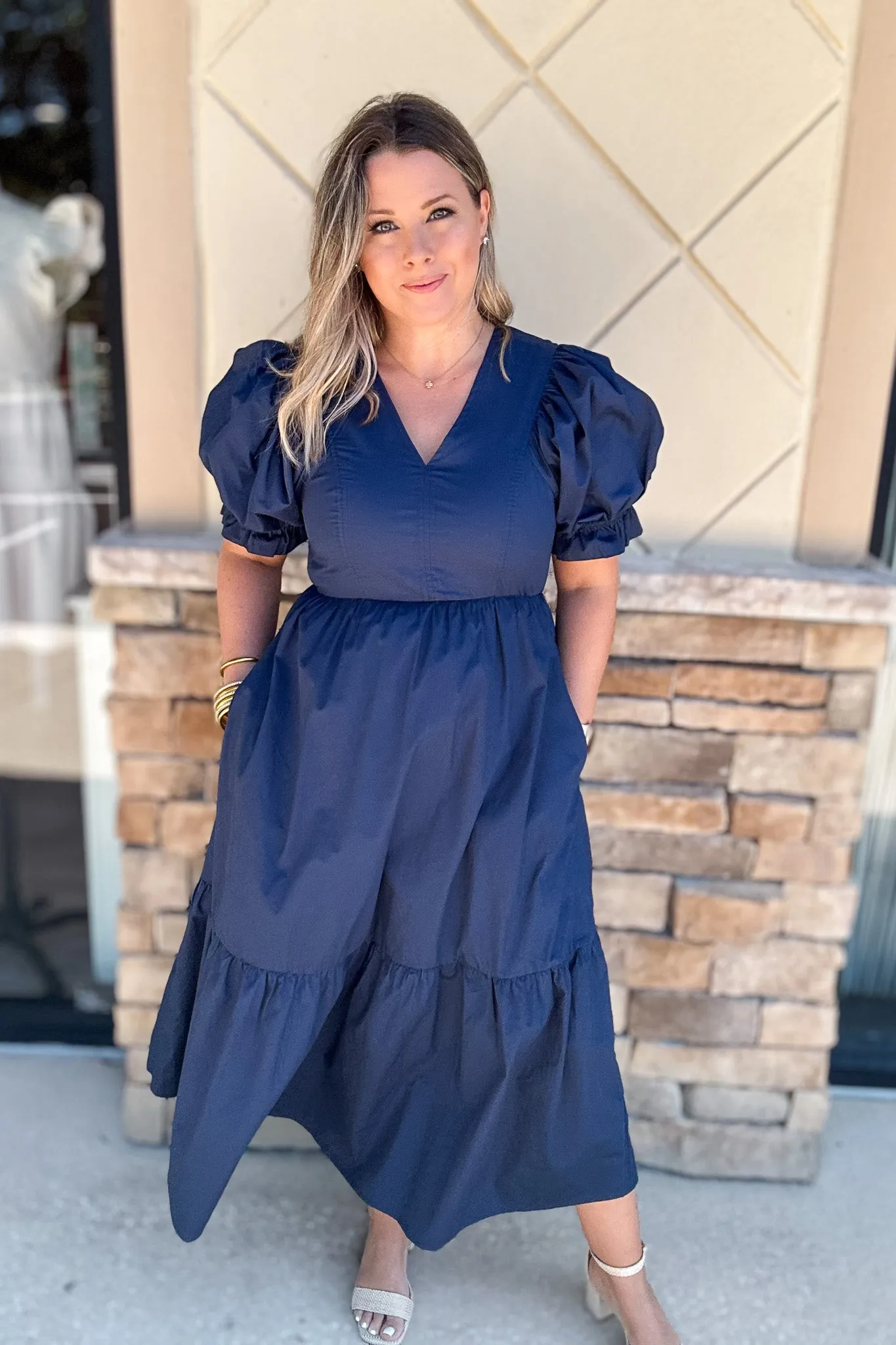 Moving In Maxi Dress - Navy