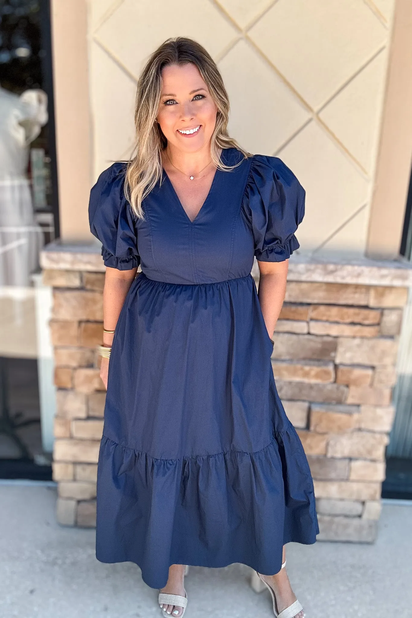 Moving In Maxi Dress - Navy