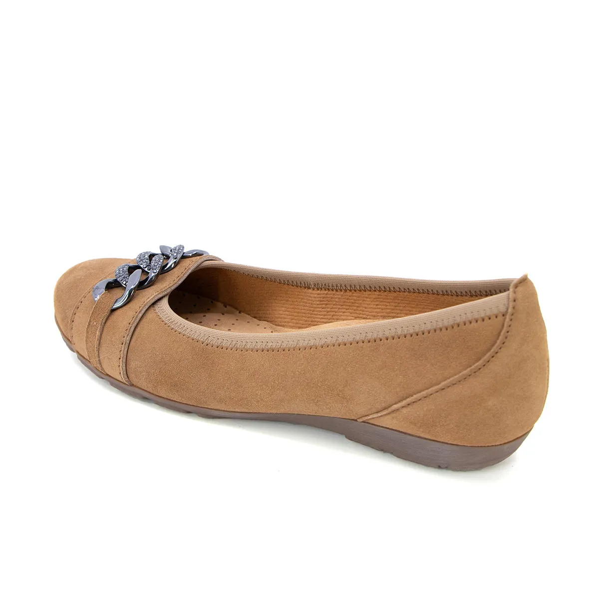 Olivia Camel Hovercraft Flats