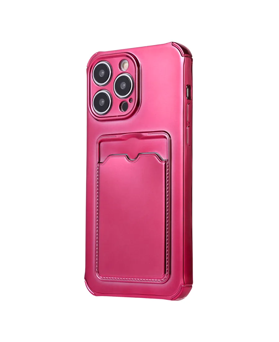 Pink Chrome Card Phone Case