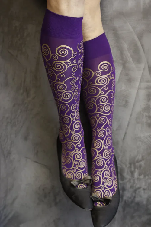 Polonova Klimt Spiral Trouser Socks