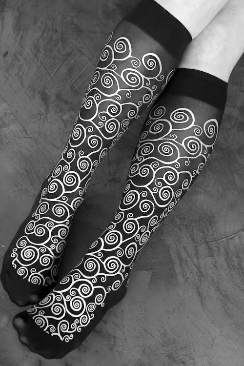 Polonova Klimt Spiral Trouser Socks