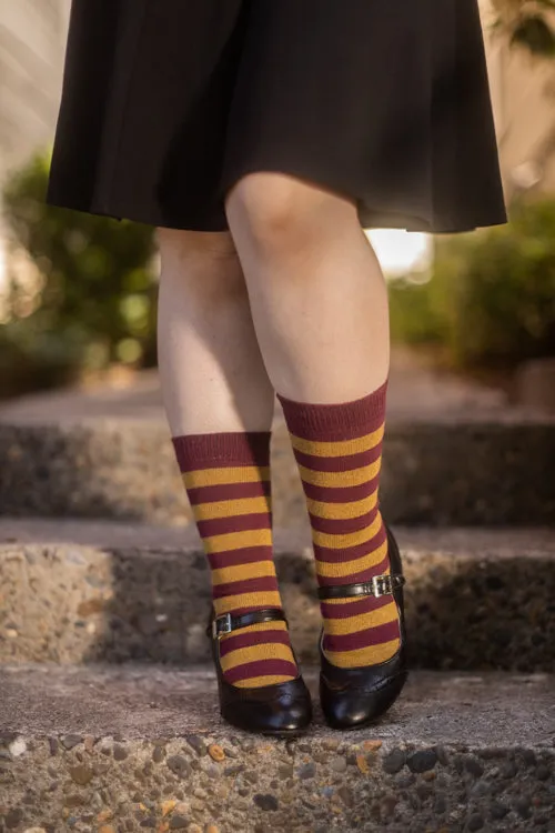 Preppy Striped Tube Socks