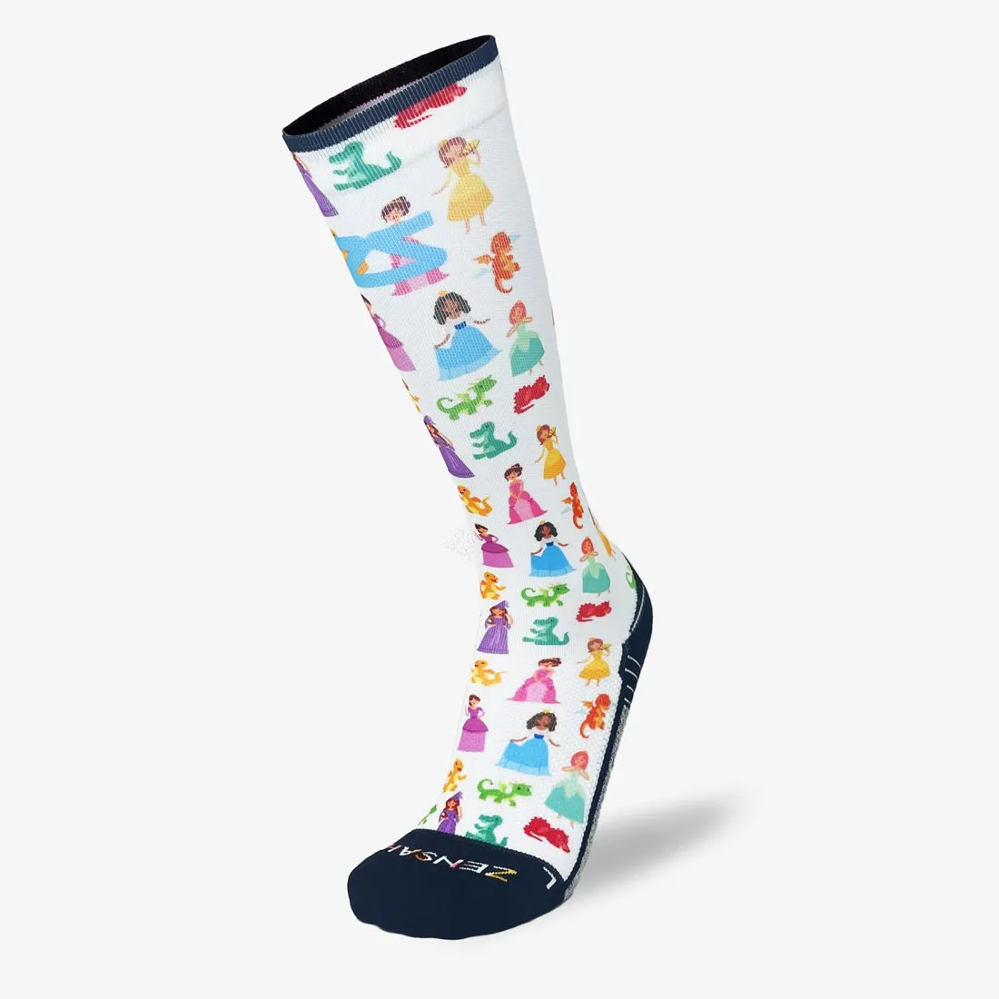 Princesses and Dragons Compression Socks (Knee-High)