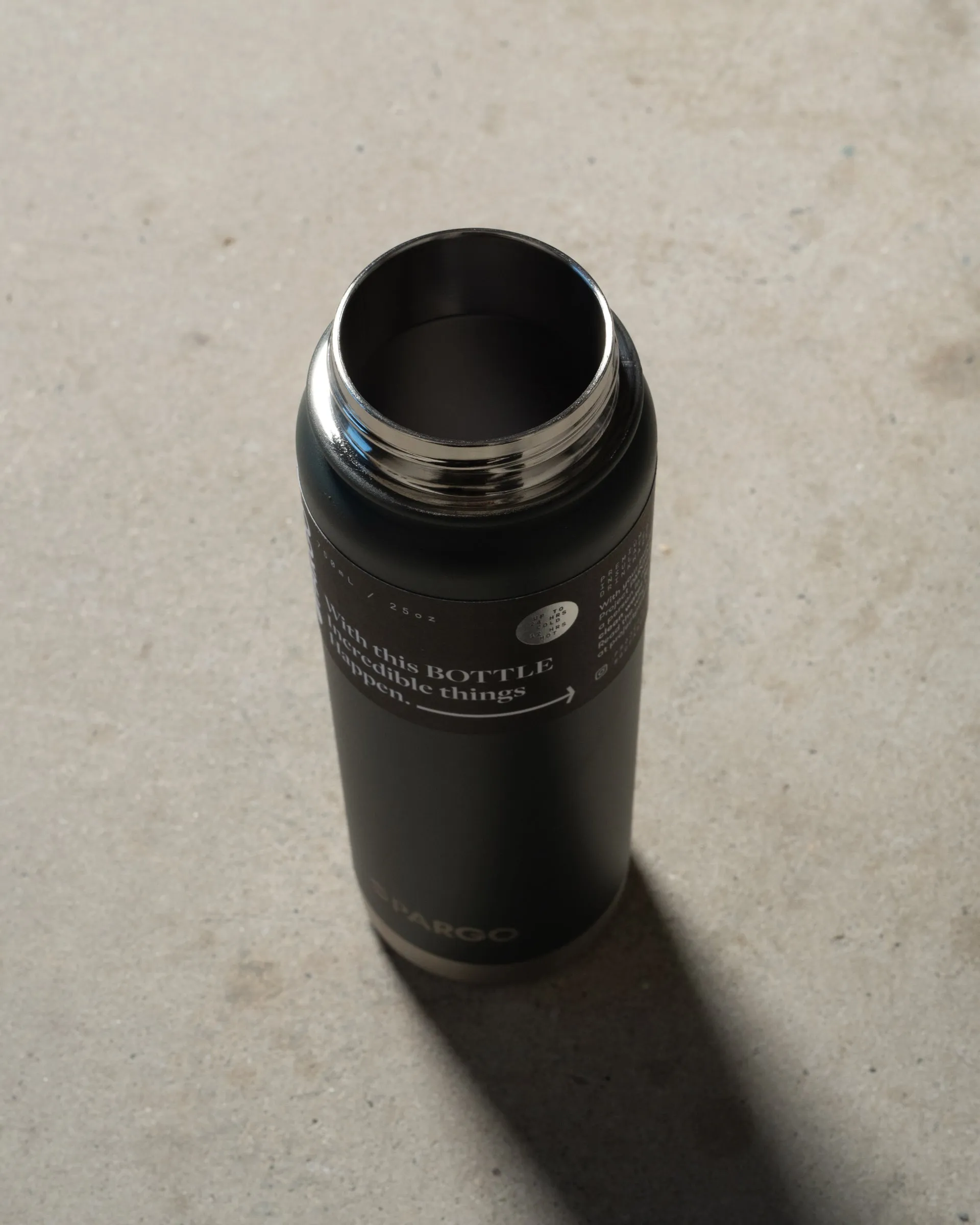 Project Pargo 750ml Insulated Drink Bottle - Charcoal