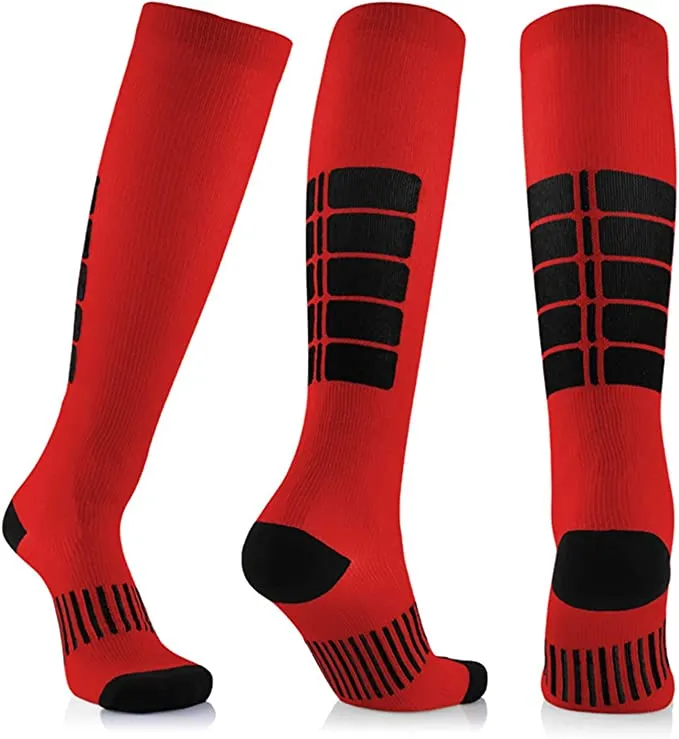 Red Athletic Knee High (Compression Socks)