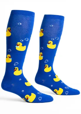 Rubber Duckie Wide-Calf Knee Socks