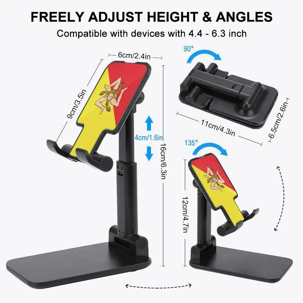 Sicily Flag - Adjustable Cell Phone Stand