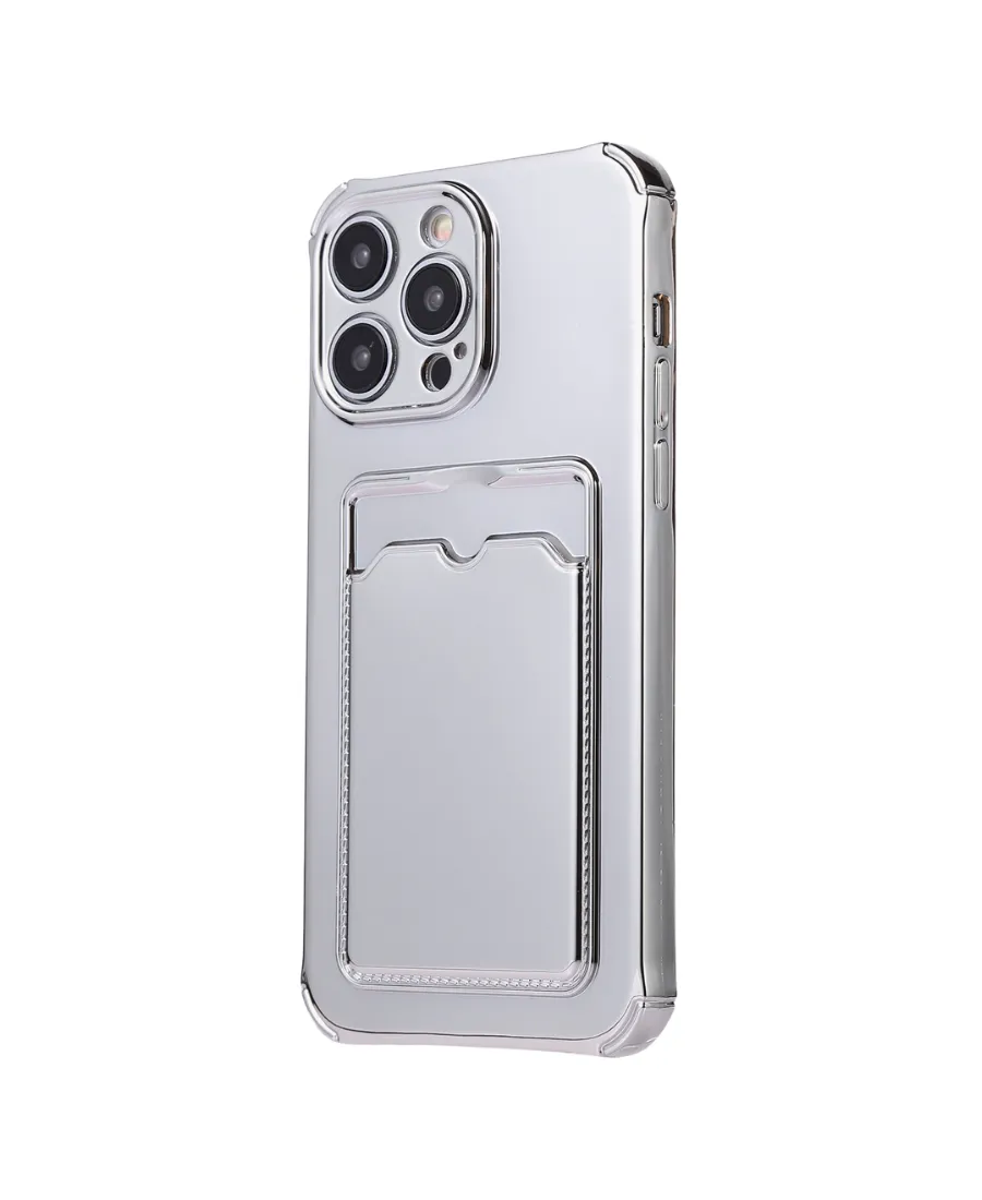 Silver Chrome Card Phone Case