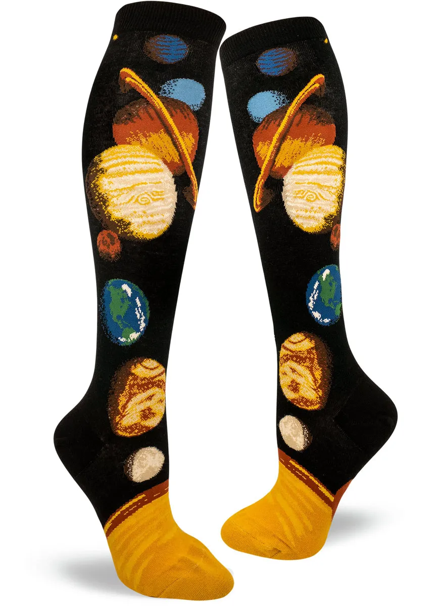 Solar System Knee Socks