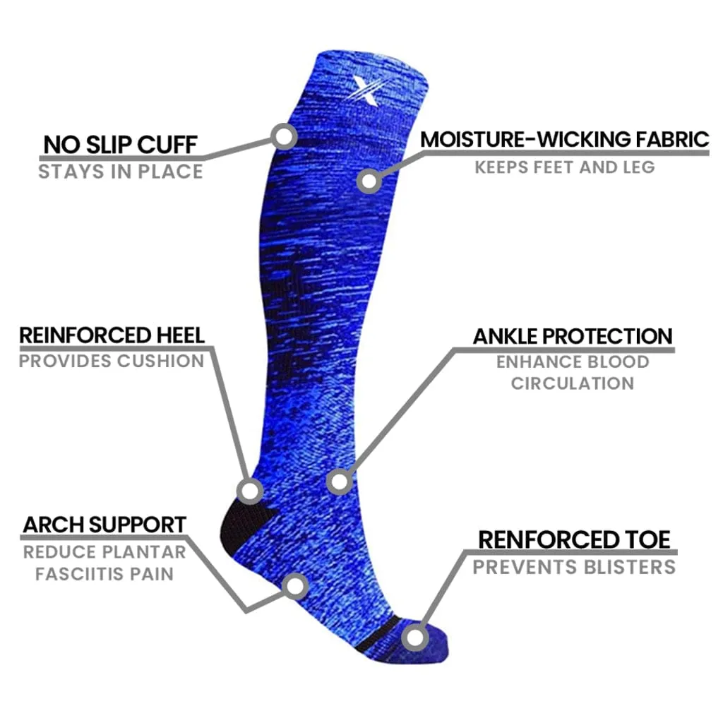 Space Dye Compression Socks (6-Pairs)