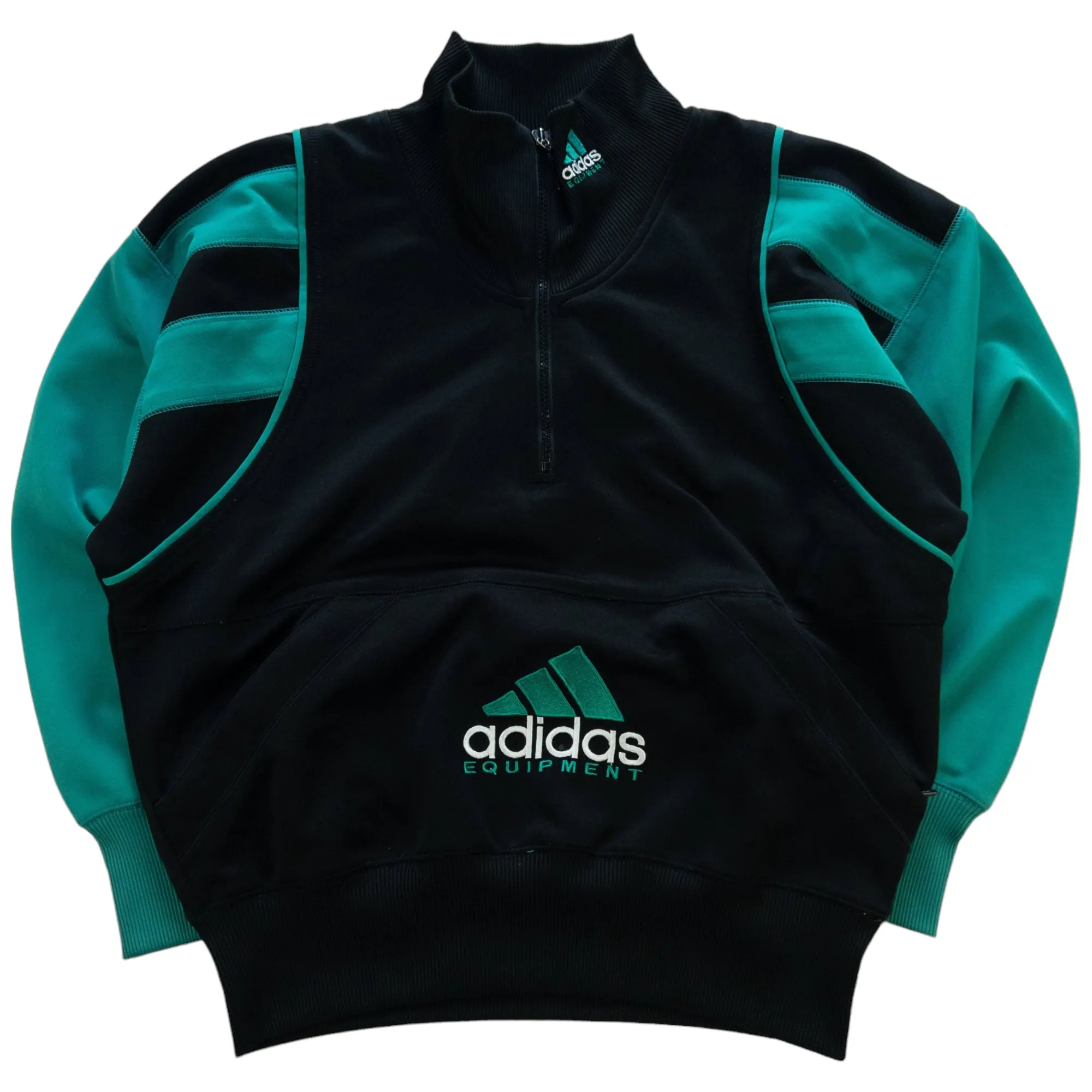 Vintage Adidas Equipment Q Zip Jumper Size S