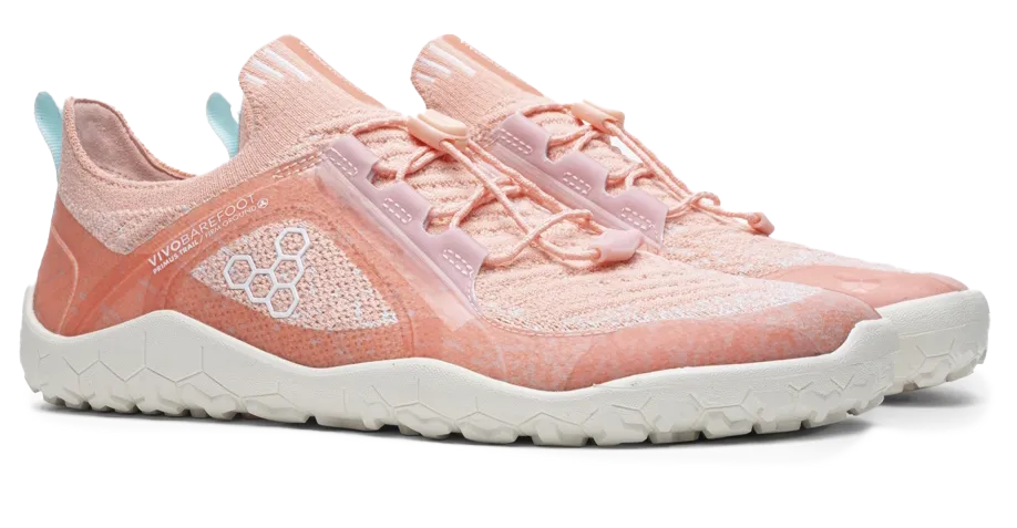 Vivobarefoot Women's Primus Trail Knit FG Peach Melba