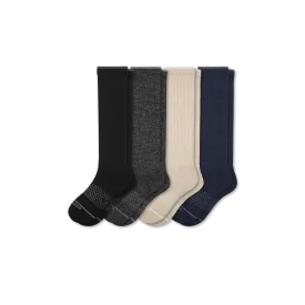 Women's Merino Wool Blend Knee-High Sock 4-Pack